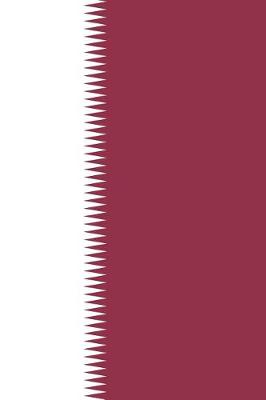 Book cover for Qatar Flag Notebook - Qatari Flag Book - Qatar Travel Journal