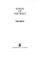 Book cover for Songs of the West