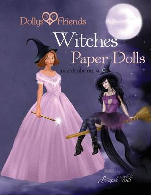 Book cover for Dollys and Friends, Witches Paper Dolls, Wardrobe No