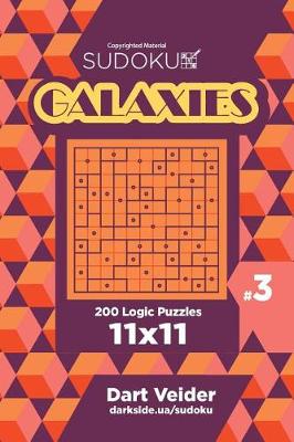 Book cover for Sudoku Galaxies - 200 Logic Puzzles 11x11 (Volume 3)