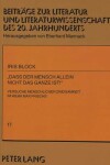 Book cover for -Dass Der Mensch Allein Nicht Das Ganze Ist -