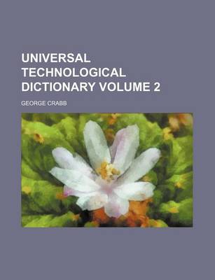 Book cover for Universal Technological Dictionary Volume 2