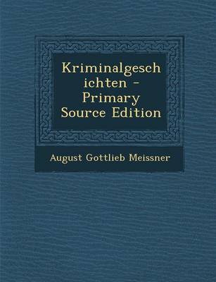 Book cover for Kriminalgeschichten