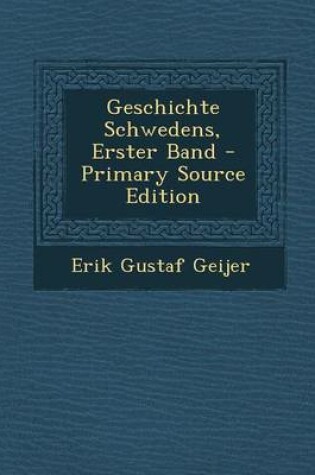 Cover of Geschichte Schwedens, Erster Band