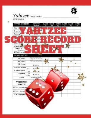 Book cover for Yahtzee Score Record Sheet