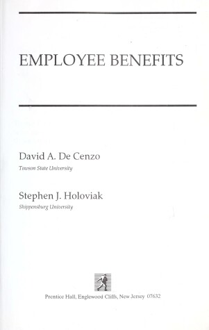 Book cover for Employee Benefits