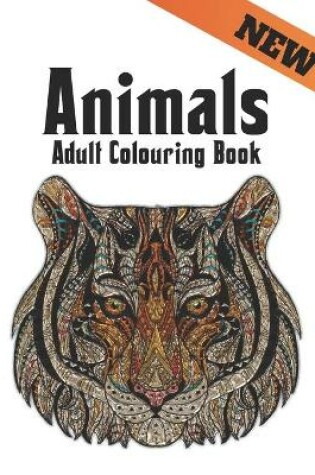 Cover of Adult Colouring Book Animals