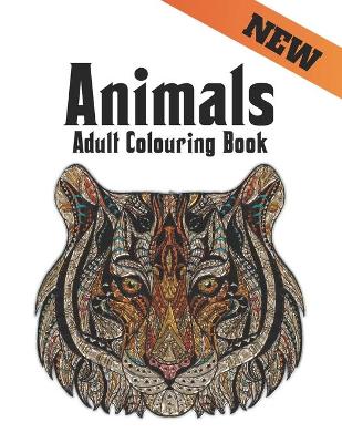 Book cover for Adult Colouring Book Animals