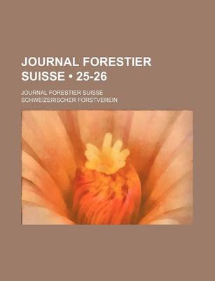 Book cover for Journal Forestier Suisse (25-26 ); Journal Forestier Suisse