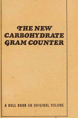 Cover of Carbohydrate Gram C