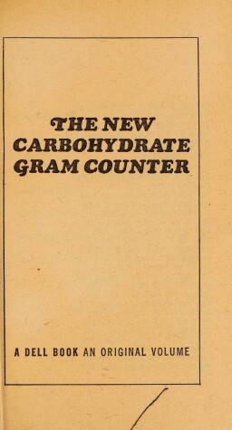 Book cover for Carbohydrate Gram C