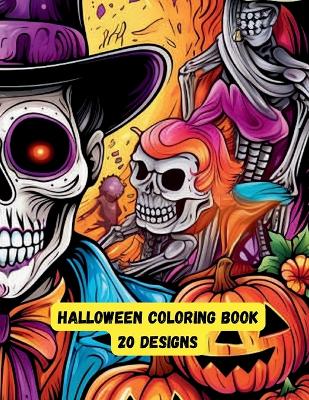 Book cover for Happy Halloween Coloring Book