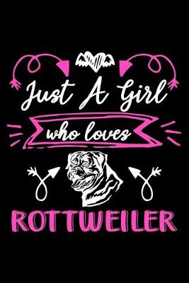 Book cover for Just a girl who loves Rottweiler