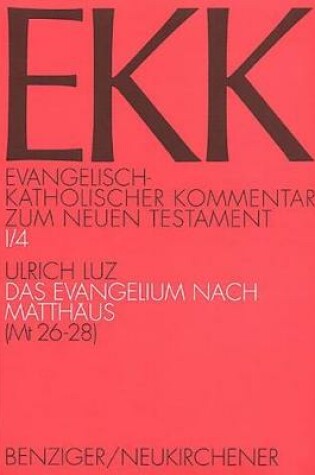Cover of Das Evangelium Nach Matthaus (MT 26-28)