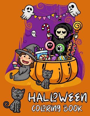 Book cover for Halloween coloring book