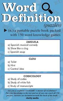 Book cover for Word Definition Puzzles