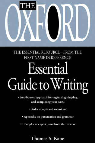 Cover of The Oxford Essential Guide to Writing