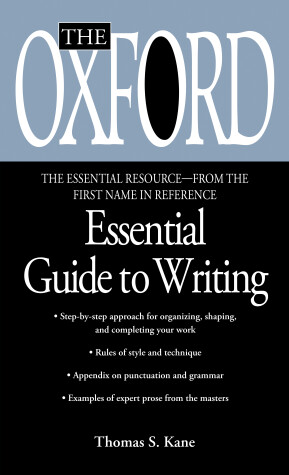 Cover of The Oxford Essential Guide to Writing