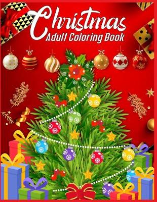 Book cover for Christmas Adult Coloring Book