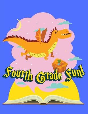 Book cover for Fourth Grade Fun Dragon Composition Notebook