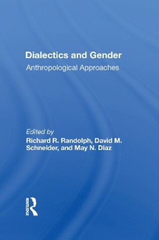 Cover of Dialectics And Gender