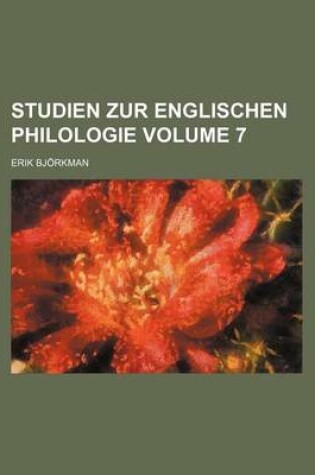 Cover of Studien Zur Englischen Philologie Volume 7