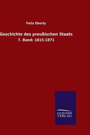 Cover of Geschichte des preußischen Staats