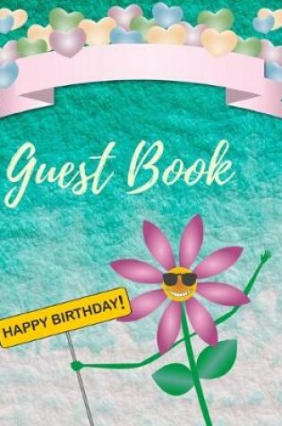 Cover of Guest Book Happy Birthday