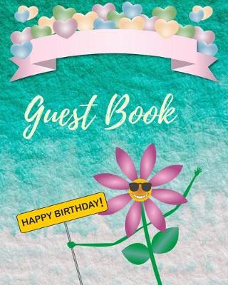 Book cover for Guest Book Happy Birthday