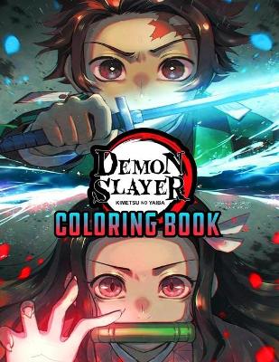 Book cover for Demon Slayer Coloring Book