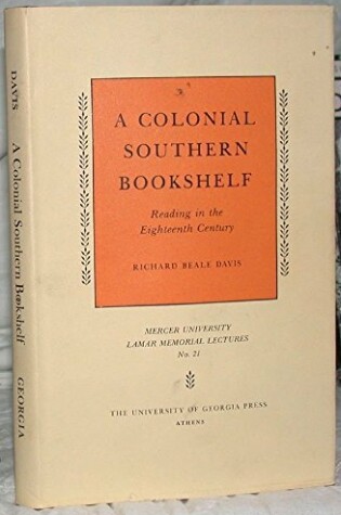 Cover of A Colonial Southern Bookshelf