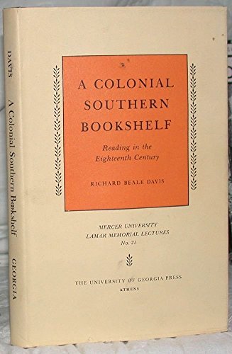 Cover of A Colonial Southern Bookshelf