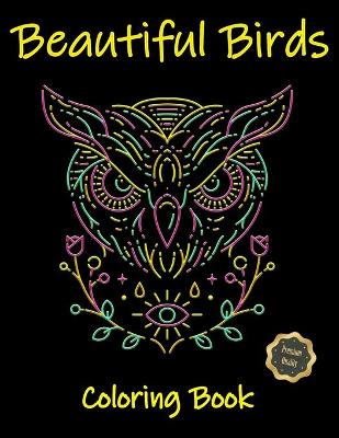 Book cover for Beautiful Birds Coloring Book
