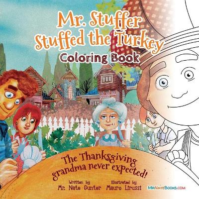 Book cover for Mr. Stuffer Stuffed the Turkey Coloring Book