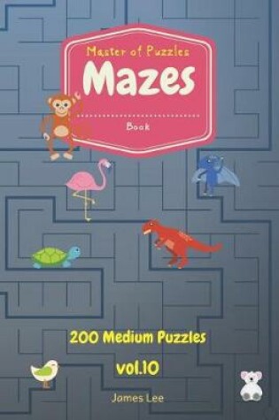 Cover of Master of Puzzles - Mazes Book 200 Medium Puzzles Vol.10