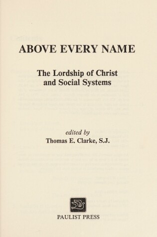 Cover of Above Every Name