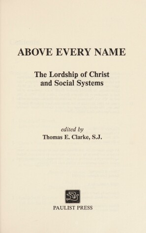 Book cover for Above Every Name