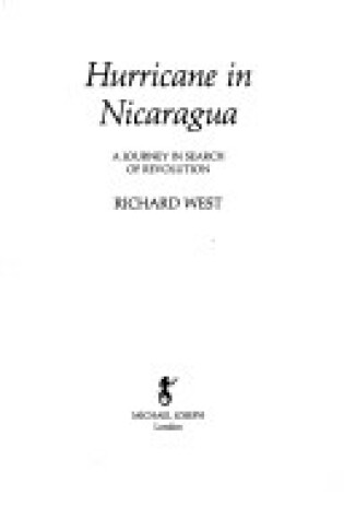 Cover of Hurricane Nicaragua