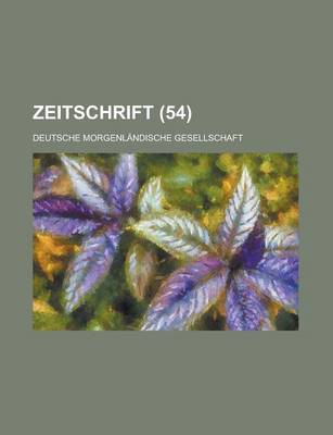 Book cover for Zeitschrift (54)