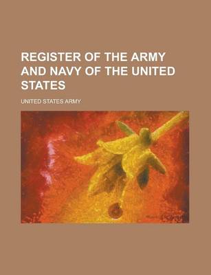 Book cover for Register of the Army and Navy of the United States