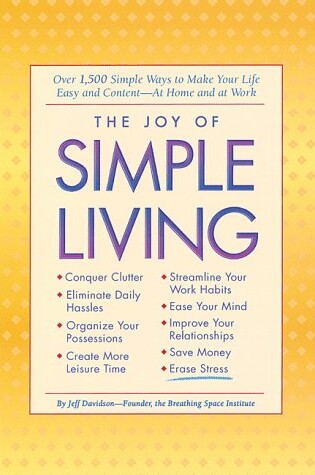 Cover of Joy of Simple Living HB