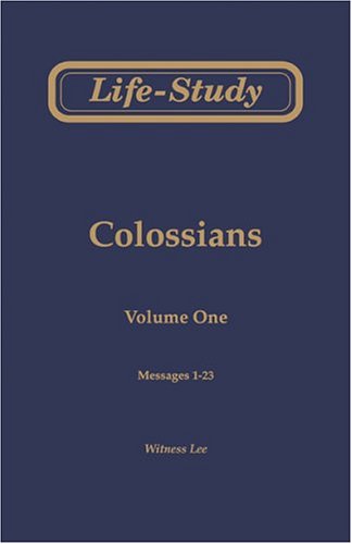 Cover of Life-Study of Colossians