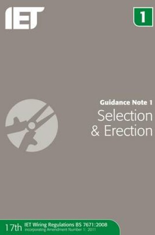 Cover of Guidance Note 1: Selection & Erection