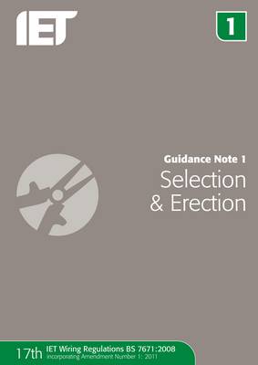 Book cover for Guidance Note 1: Selection & Erection