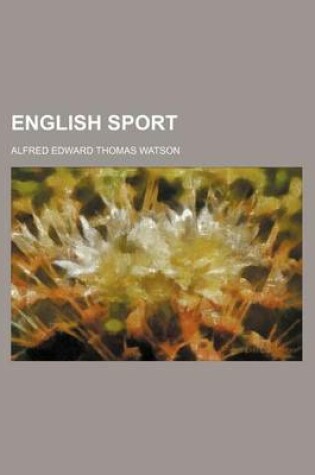 Cover of English Sport