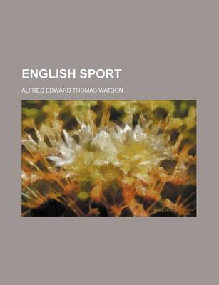 Book cover for English Sport