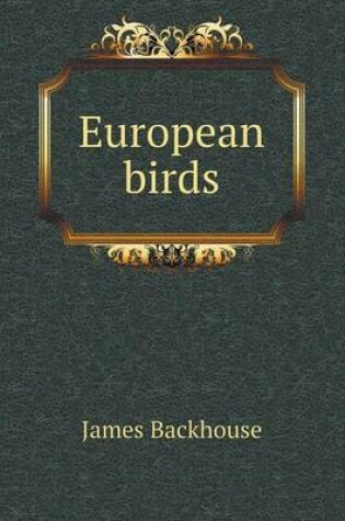 Cover of European birds