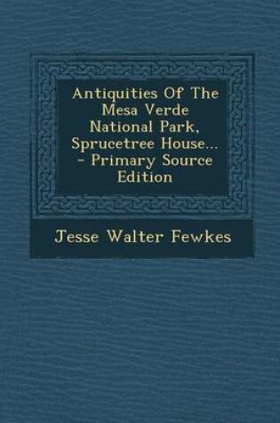 Cover of Antiquities of the Mesa Verde National Park, Sprucetree House... - Primary Source Edition