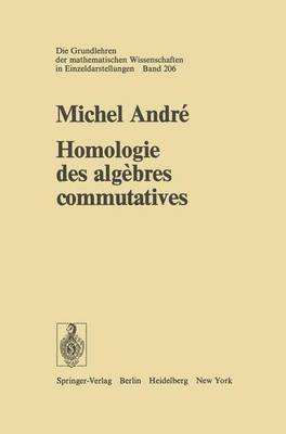 Cover of Homologie Des Algebres Commutatives