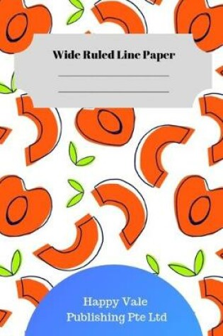 Cover of Cute Peach Theme Wide Ruled Line Paper